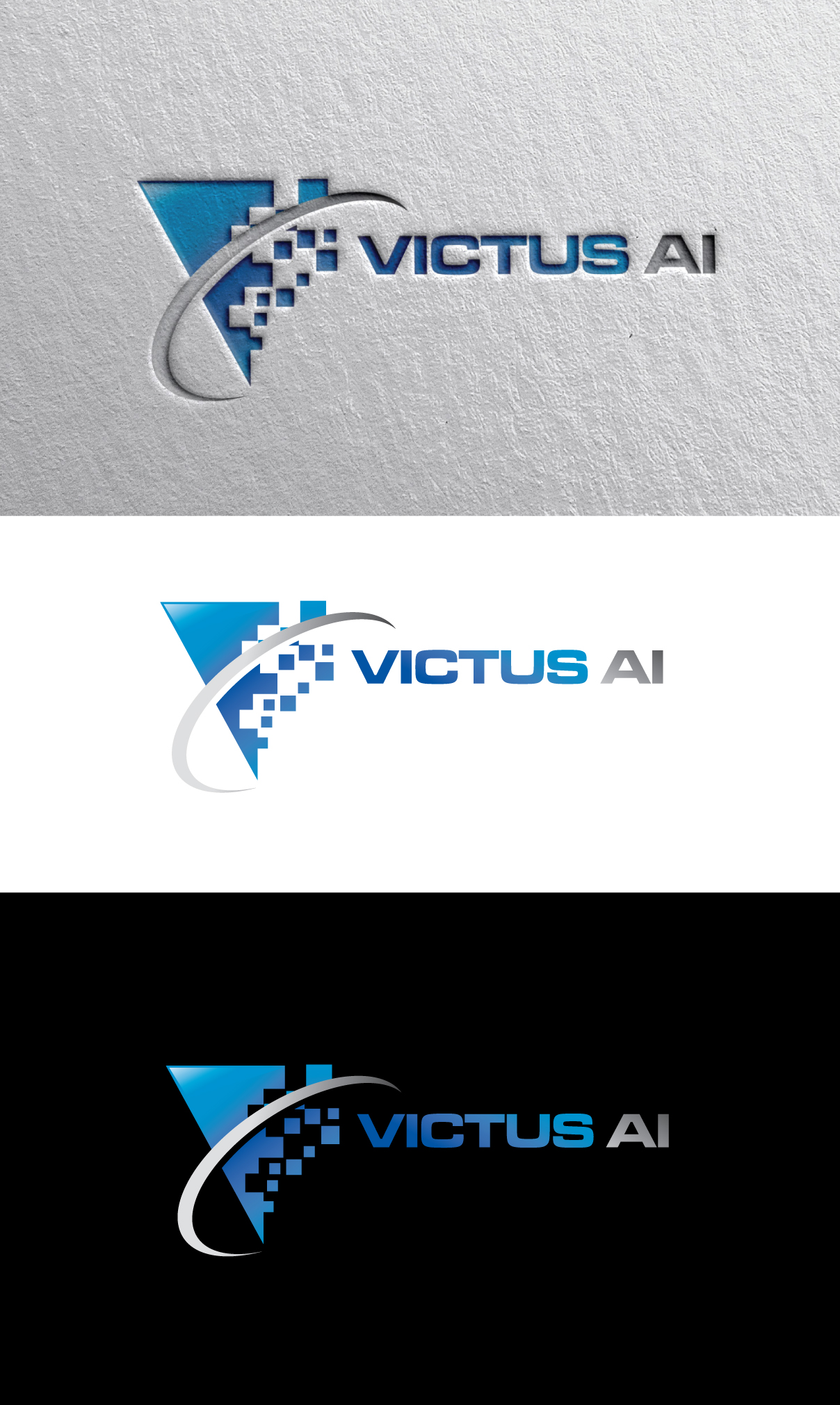Elegant, Playful, Data science Logo Design for VICTUS.AI by LogoPoko ...