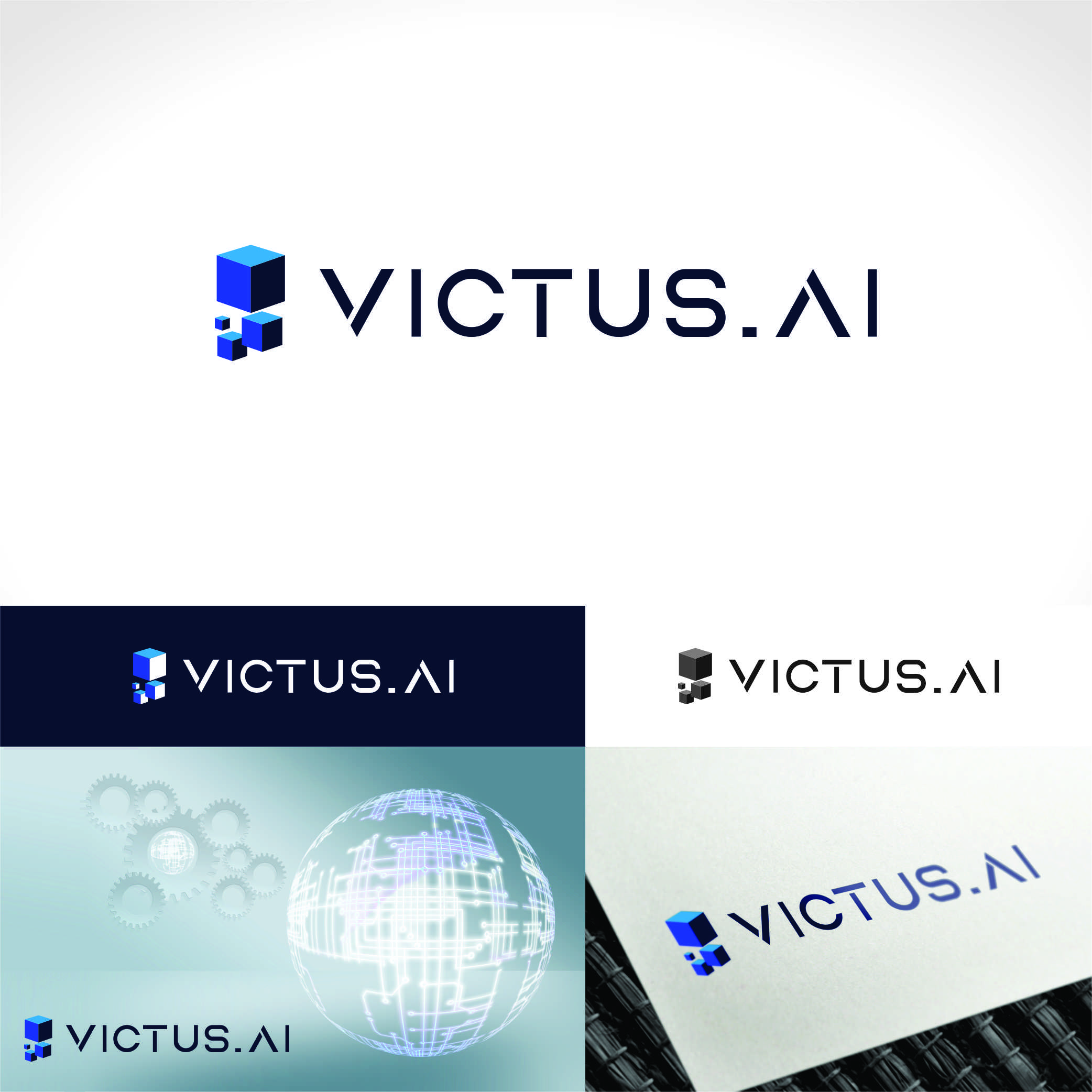 Logo Design by Nicolene Barnard for VICTUS AI | Design #29121647