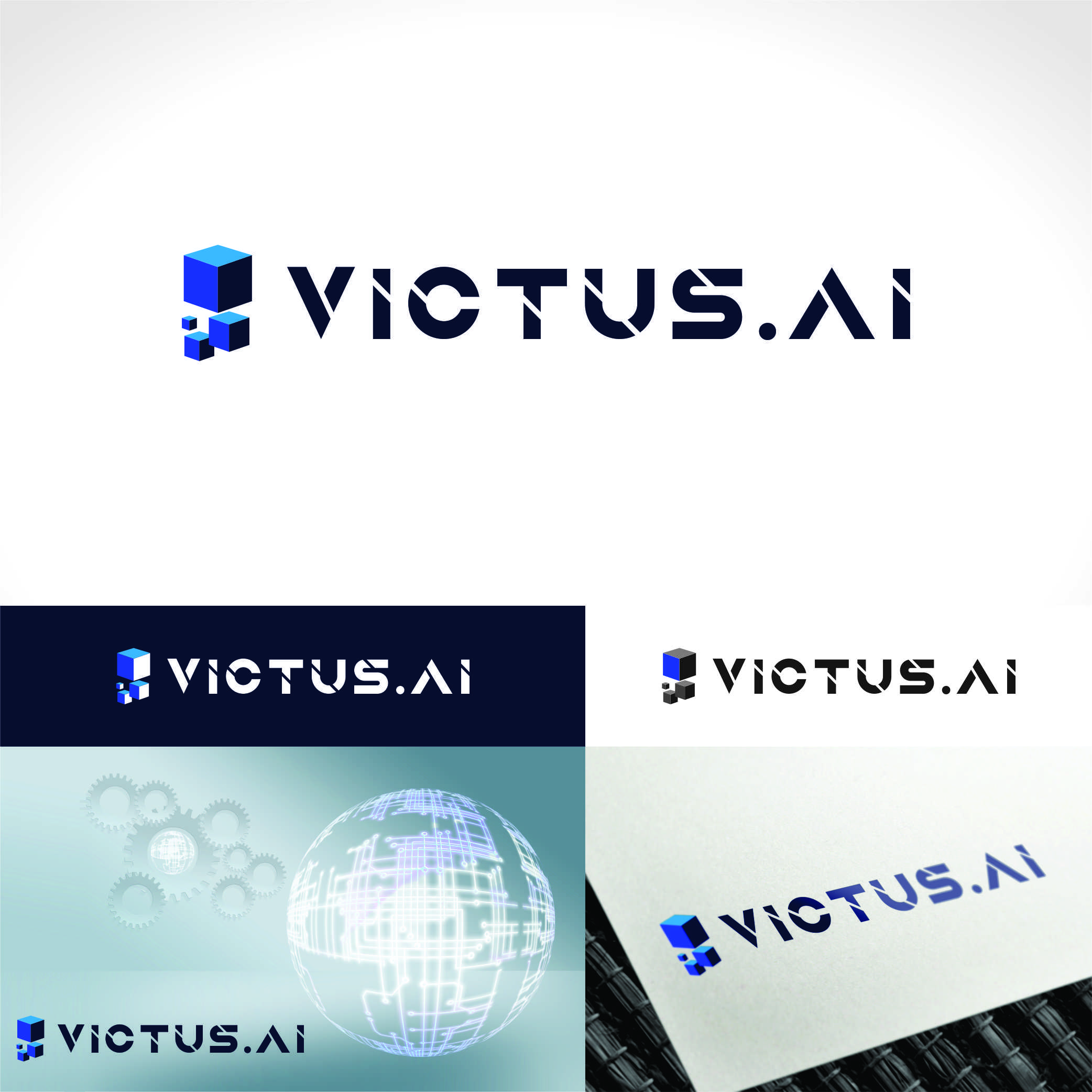 Logo Design by Nicolene Barnard for VICTUS AI | Design #29121651