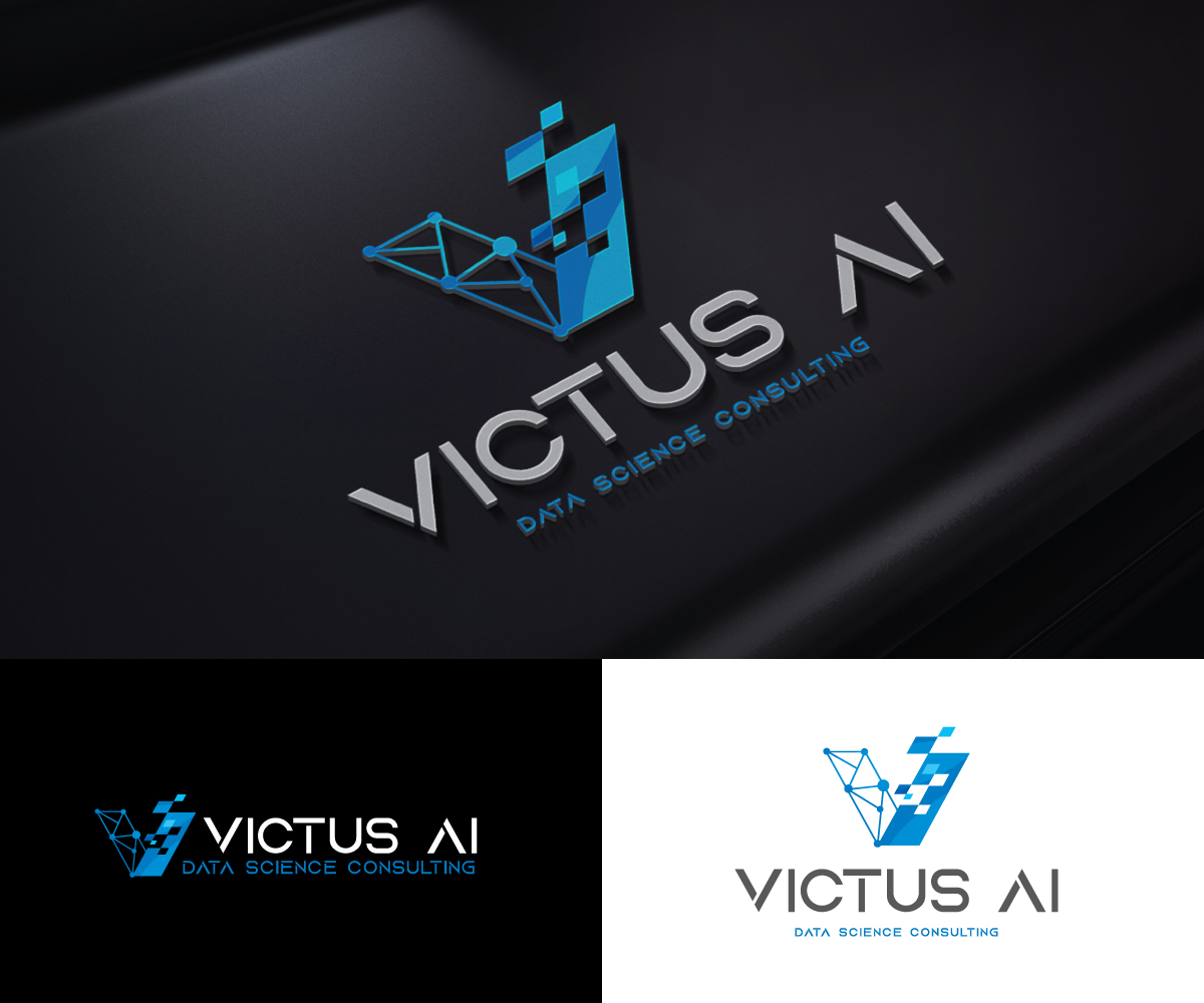 Logo Design by step forward 2 for VICTUS AI | Design #29092860
