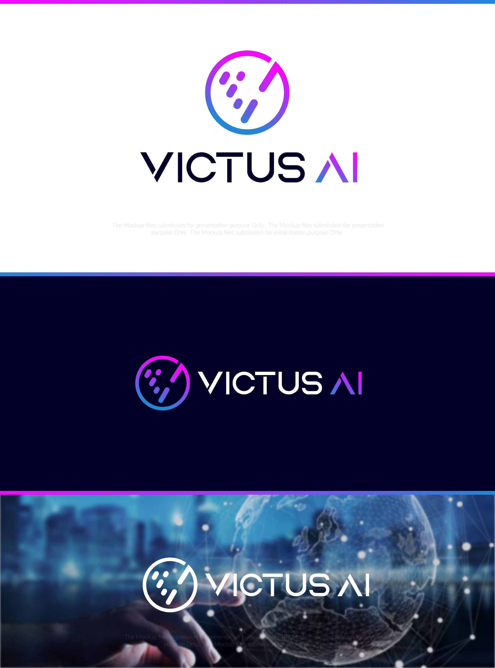 Diseño de Logo por UMBRA Designs para VICTUS AI | Diseño #29098924