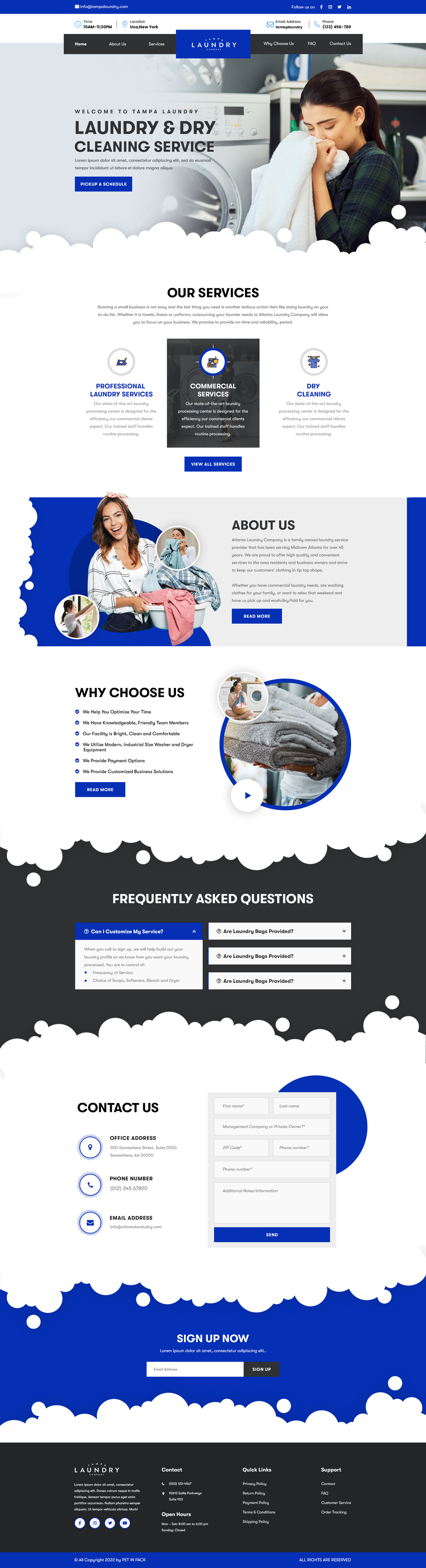 Web Design par Hussan pour Atlanta Laundry Company, Inc. | Design #29095776