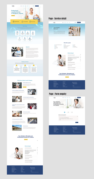 Web-Design von DeriMH für Atlanta Laundry Company, Inc. | Design #29096673