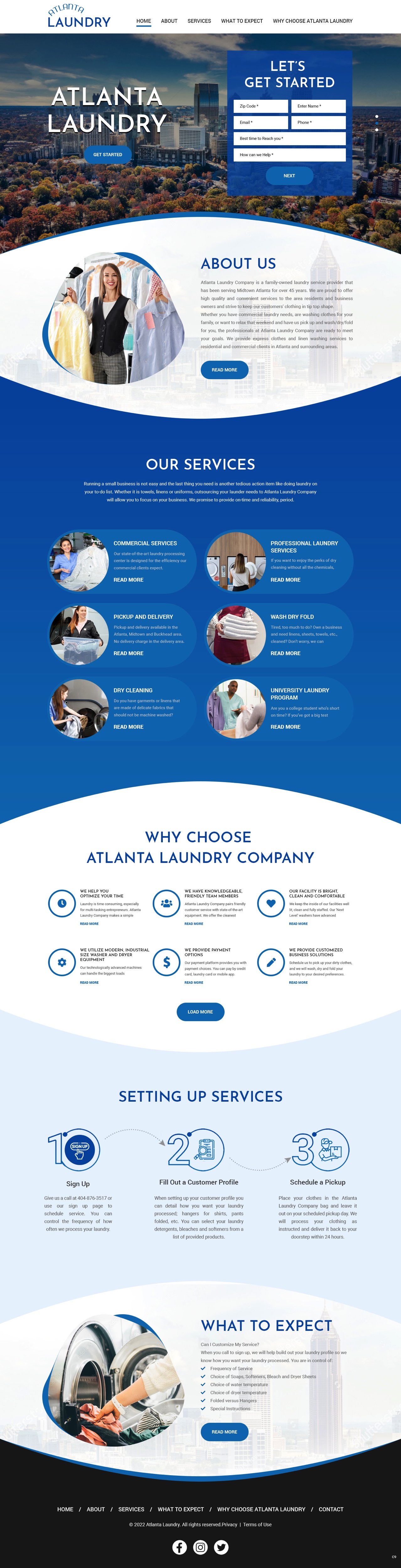 Diseño Web por pb para Atlanta Laundry Company, Inc. | Diseño #29096192