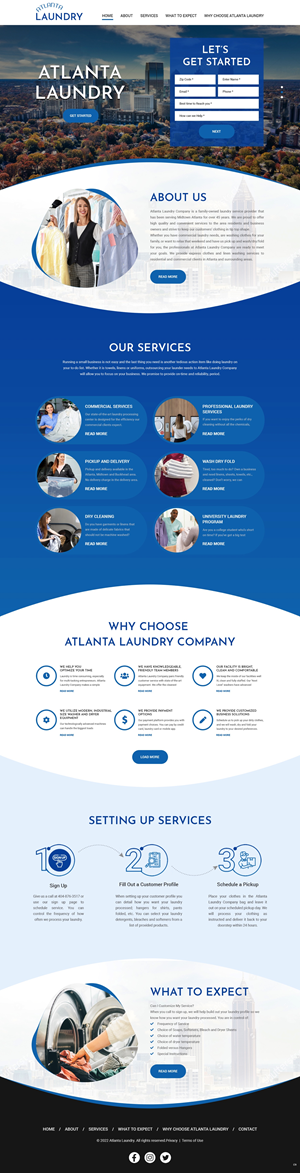Web Design by pb for Atlanta Laundry Company, Inc. | Design: #29096192