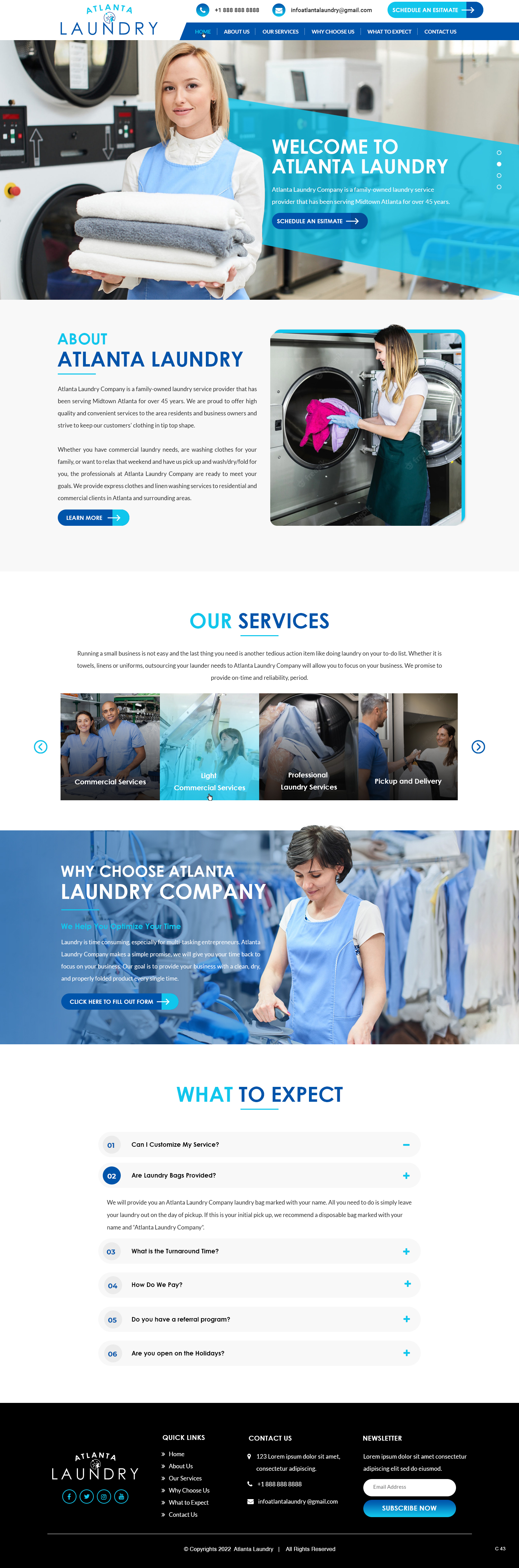 Diseño Web por pb para Atlanta Laundry Company, Inc. | Diseño #29096196
