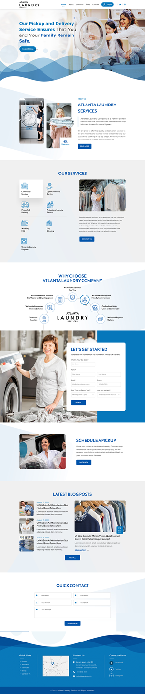 Professional Website for Atlanta Laundry Company | Web-Design von Sbss