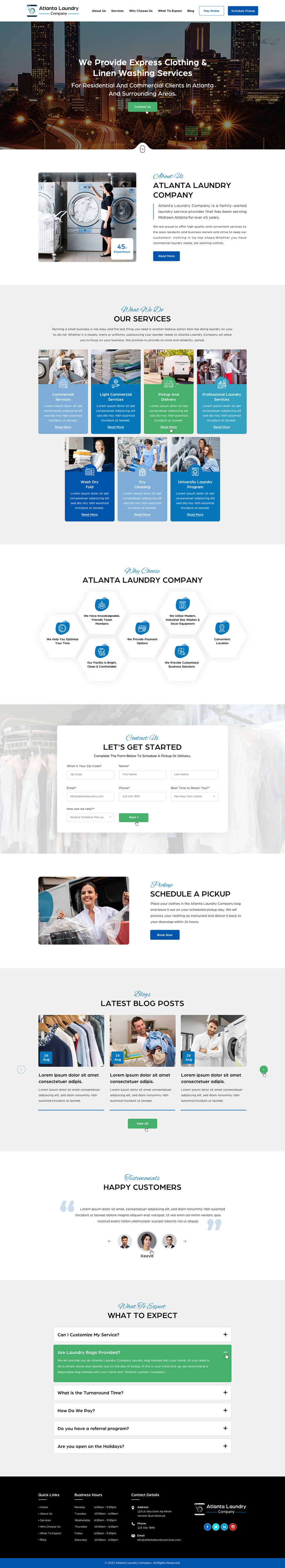 Web-Design von Sbss für Atlanta Laundry Company, Inc. | Design #29124206