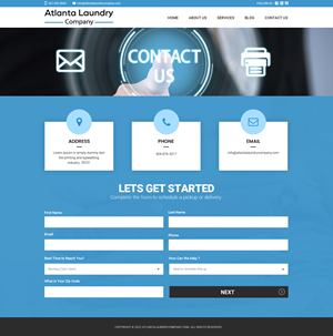 Web Design by Dream Logo Design for Atlanta Laundry Company, Inc. | Design: #29115013