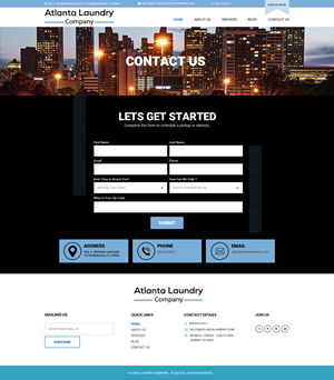 Web Design by Dream Logo Design for Atlanta Laundry Company, Inc. | Design: #29120351