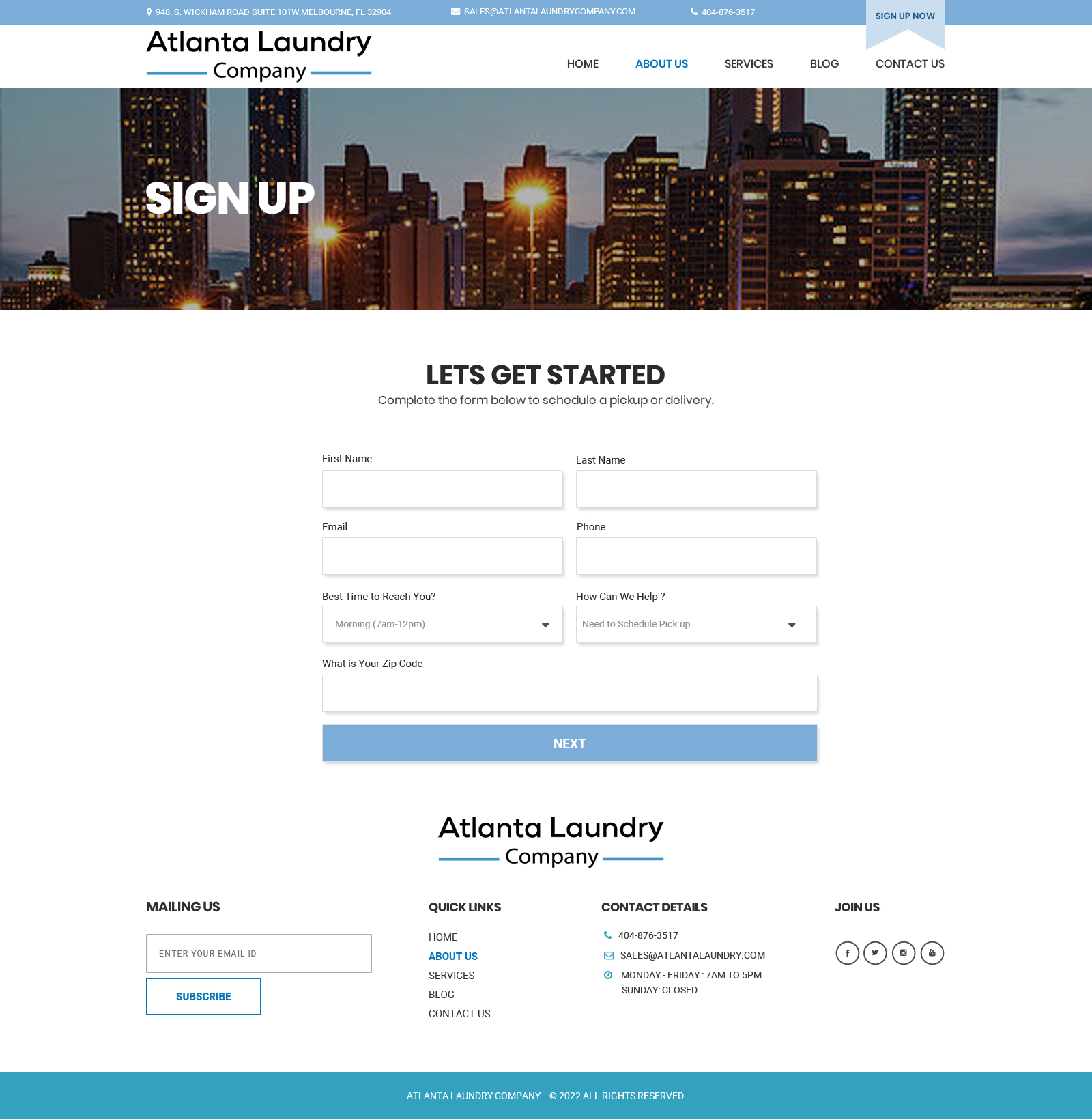 Web Design by Dream Logo Design for Atlanta Laundry Company, Inc. | Design #29132942