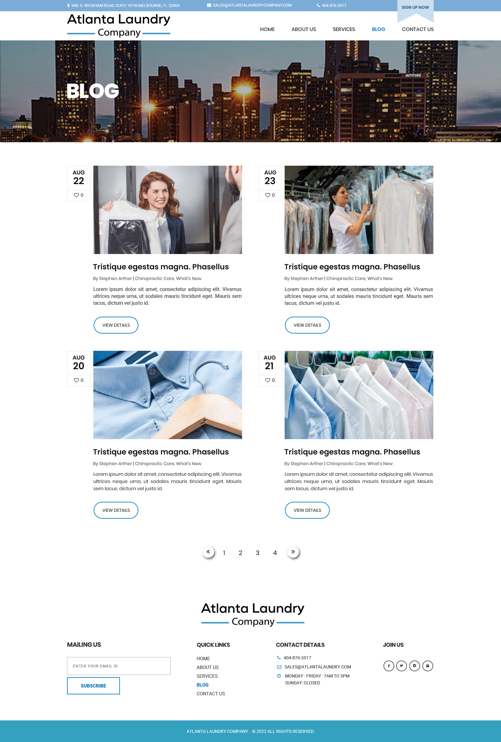 Web Design by Dream Logo Design for Atlanta Laundry Company, Inc. | Design #29132943