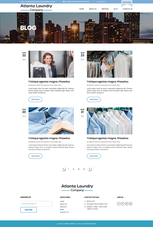 Web Design by Dream Logo Design for Atlanta Laundry Company, Inc. | Design: #29132943