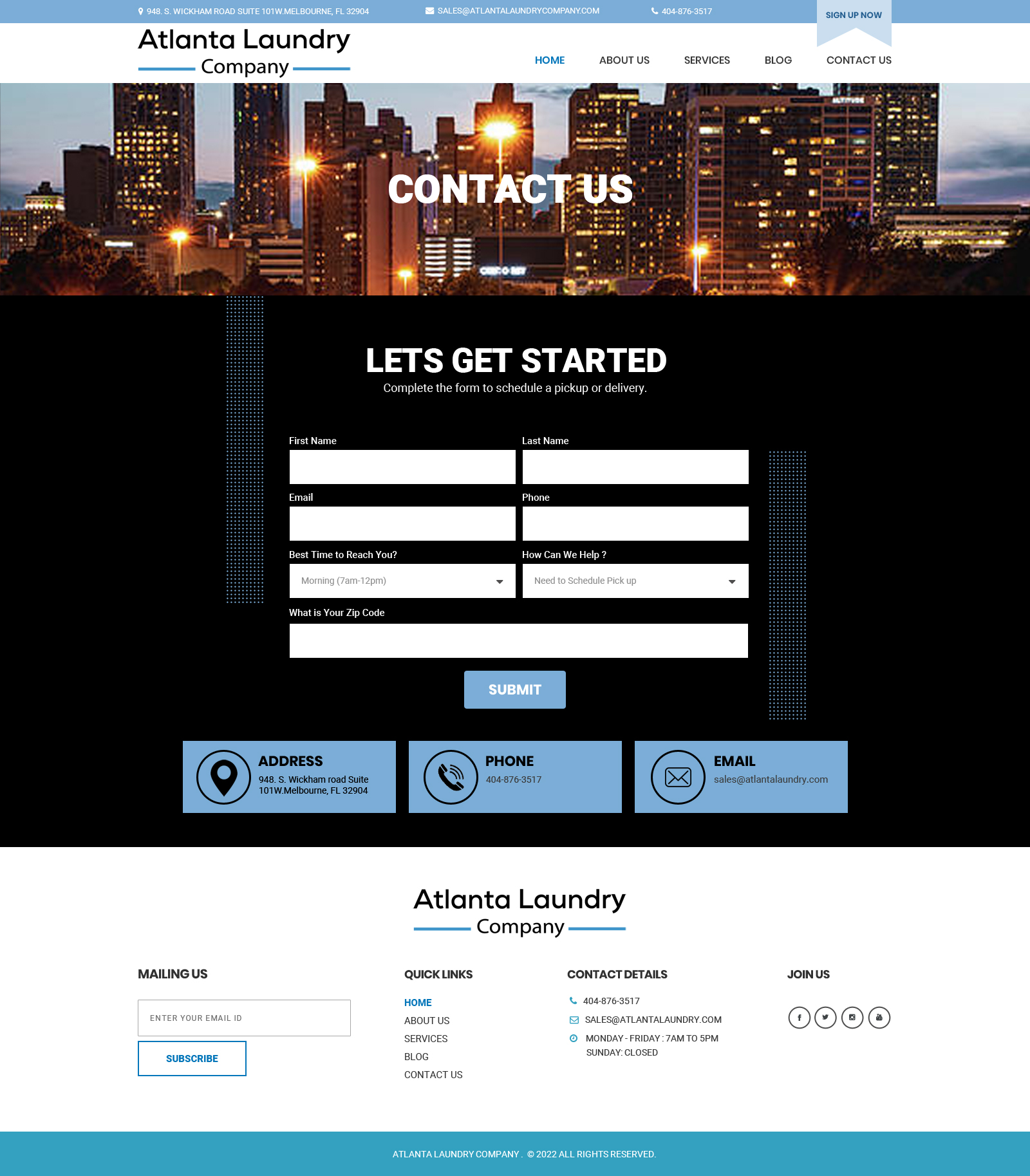 Web Design by Dream Logo Design for Atlanta Laundry Company, Inc. | Design #29132948