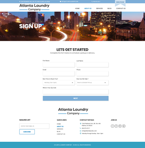 Web Design by Dream Logo Design for Atlanta Laundry Company, Inc. | Design: #29141418