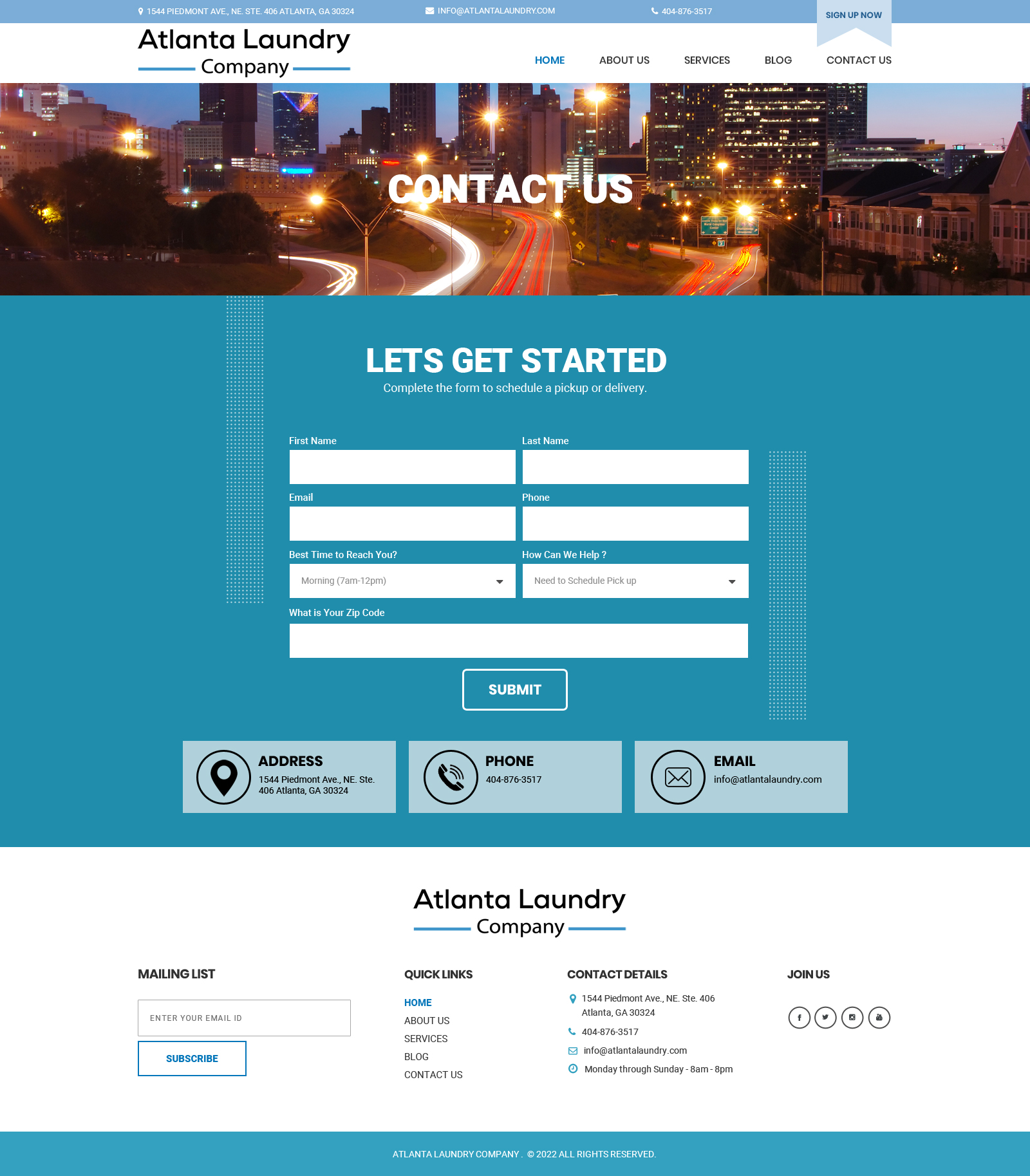 Web Design par Dream Logo Design pour Atlanta Laundry Company, Inc. | Design #29141419