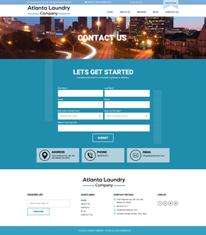 Web Design by Dream Logo Design for Atlanta Laundry Company, Inc. | Design: #29141419