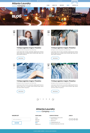 Web Design by Dream Logo Design for Atlanta Laundry Company, Inc. | Design: #29141422
