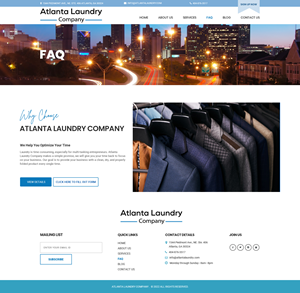 Web Design by Dream Logo Design for Atlanta Laundry Company, Inc. | Design: #29151371