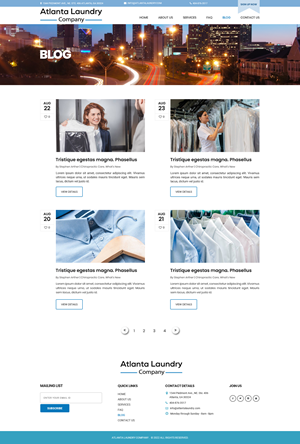 Web Design by Dream Logo Design for Atlanta Laundry Company, Inc. | Design: #29173662