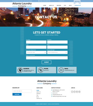 Web Design by Dream Logo Design for Atlanta Laundry Company, Inc. | Design: #29173663