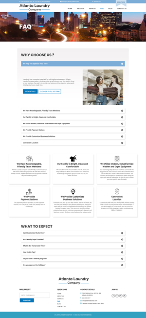 Web Design by Dream Logo Design for Atlanta Laundry Company, Inc. | Design: #29173667