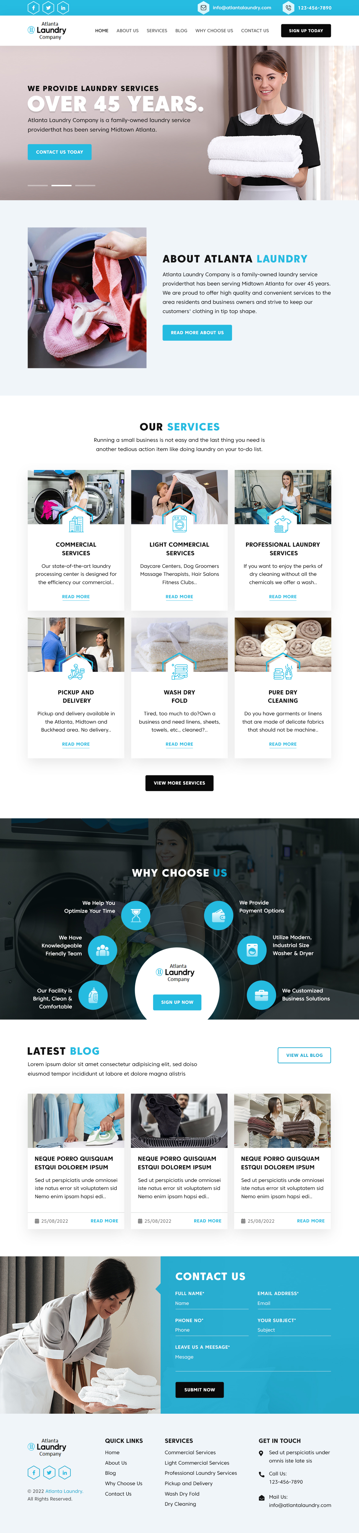 Diseño Web por sai.designer87 para Atlanta Laundry Company, Inc. | Diseño #29103446