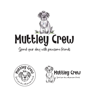 Muttley Crew - Spend your day with pawsome friends | Logo Design by Samantha Ward Design