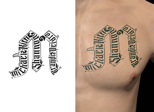 Family Names in Family Crest Tattoo | Design de Tatouage par Rickyy