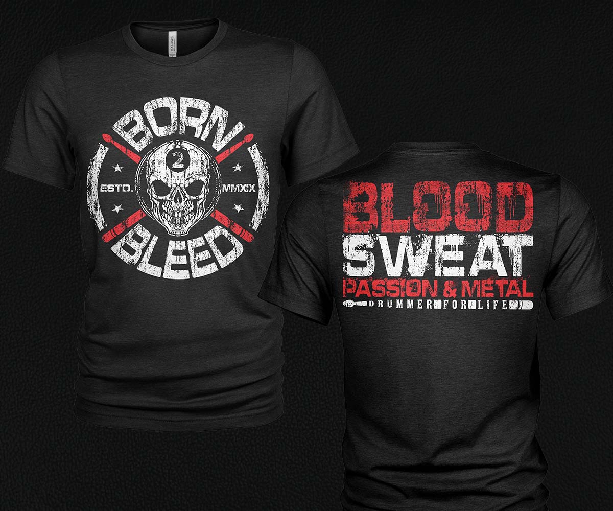 T-shirt Design by Milton Bhowmik for BORN 2 BLEED | Design: #29134697