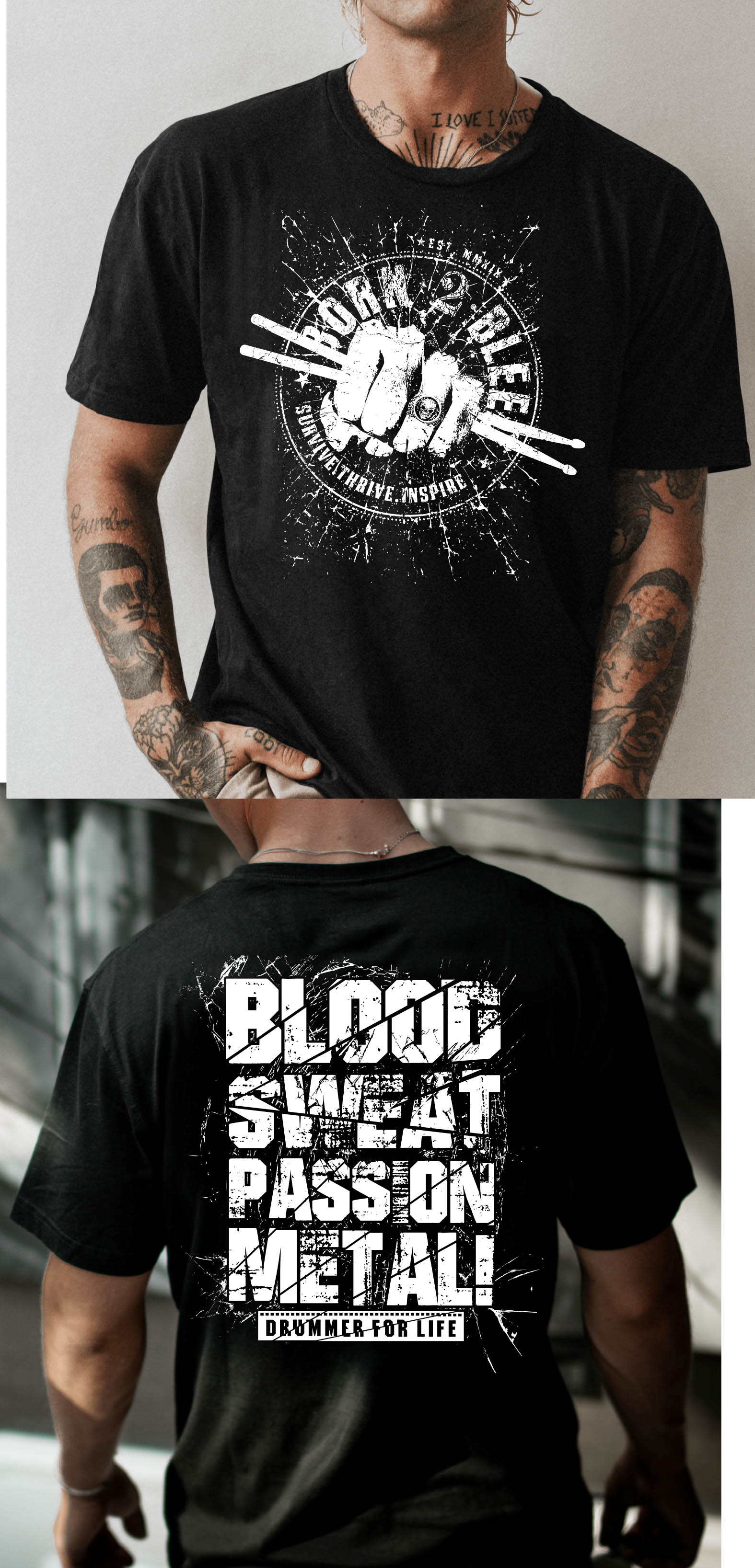 T-Shirt-Design von Rheanza für BORN 2 BLEED | Design #29150125
