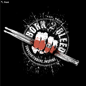 T-shirt Design by nicholash for BORN 2 BLEED | Design: #29124017