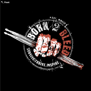 T-shirt Design by nicholash for BORN 2 BLEED | Design: #29131956