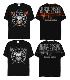 T-shirt Design by Heydale for BORN 2 BLEED | Design: #29122474