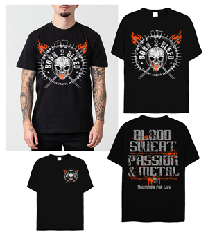 T-shirt Design by Heydale for BORN 2 BLEED | Design: #29122475