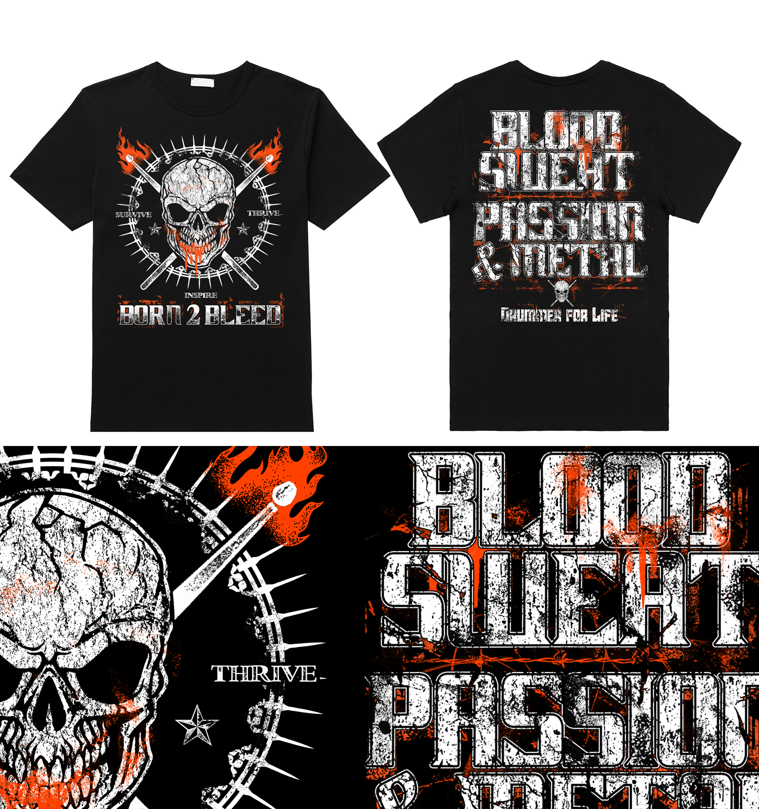 Diseño de Camiseta por Heydale para BORN 2 BLEED | Diseño #29128883