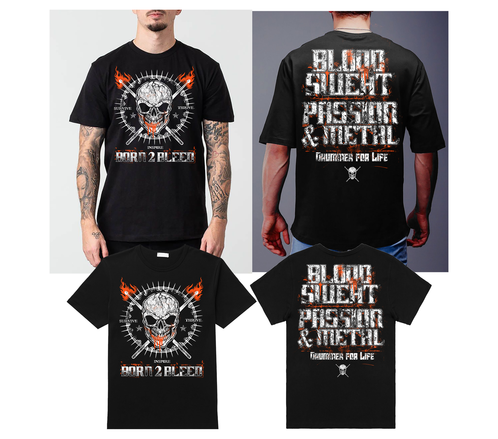 T-Shirt-Design von Heydale für BORN 2 BLEED | Design #29133036