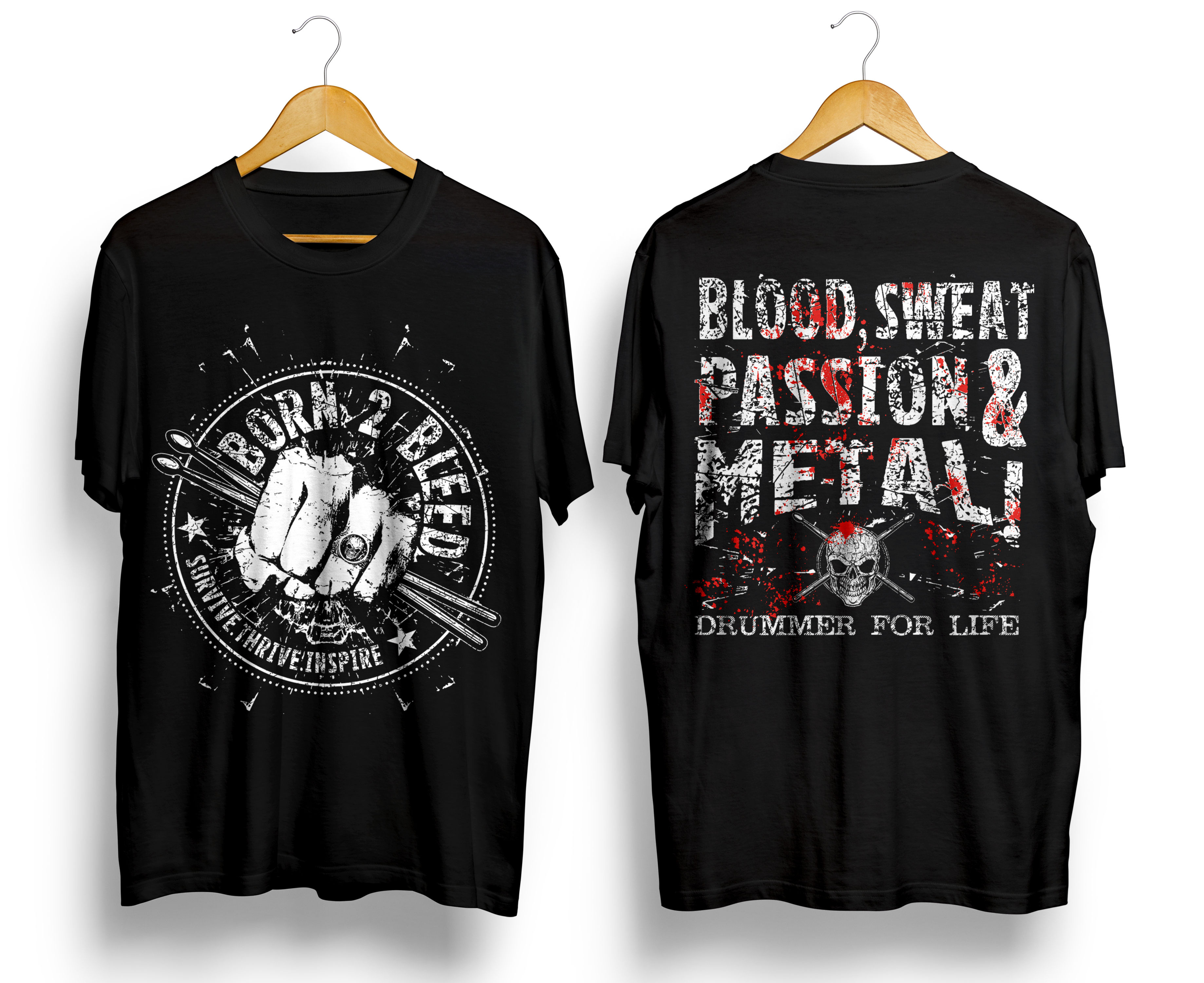 T-Shirt-Design von Navisol Creatives für BORN 2 BLEED | Design #29126550