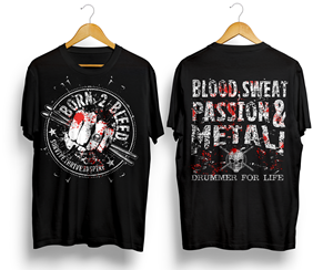 Diseño de Camiseta por Navisol Creatives para BORN 2 BLEED | Diseño #29132698
