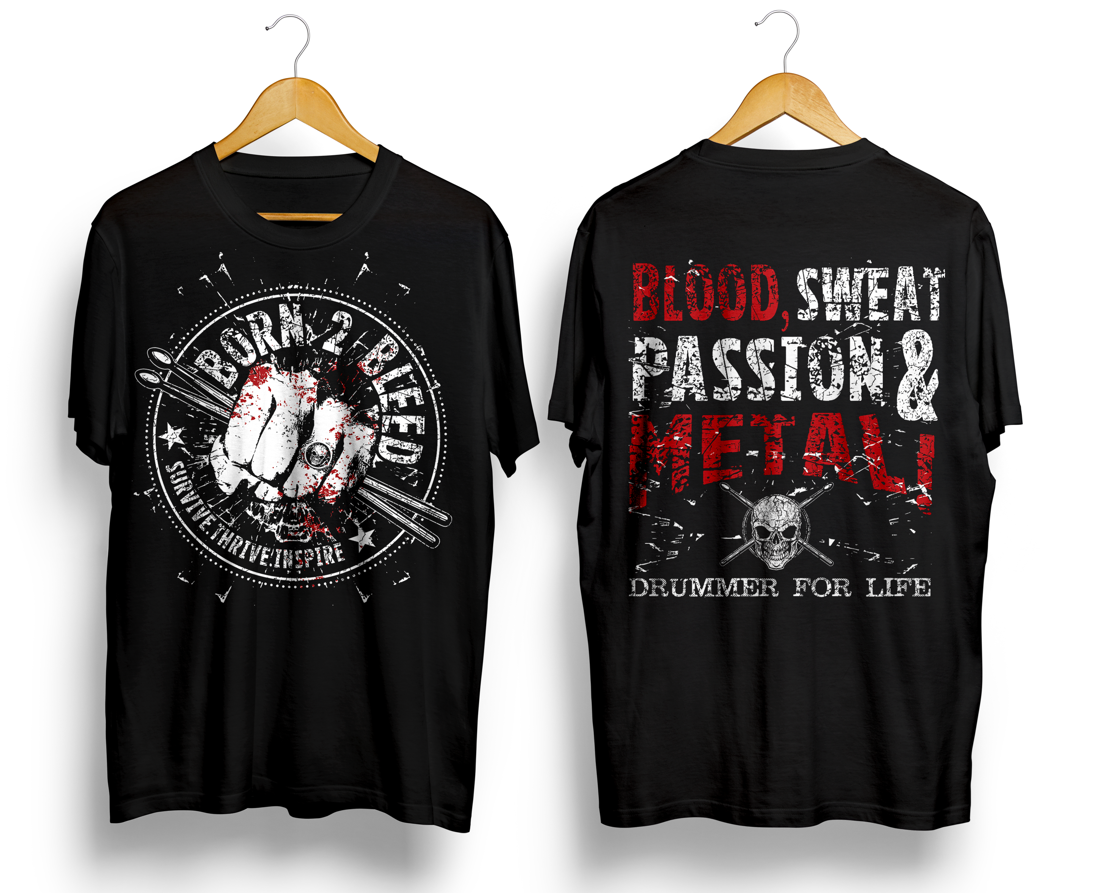 T-shirt Design by Navisol Creatives for BORN 2 BLEED | Design #29142100
