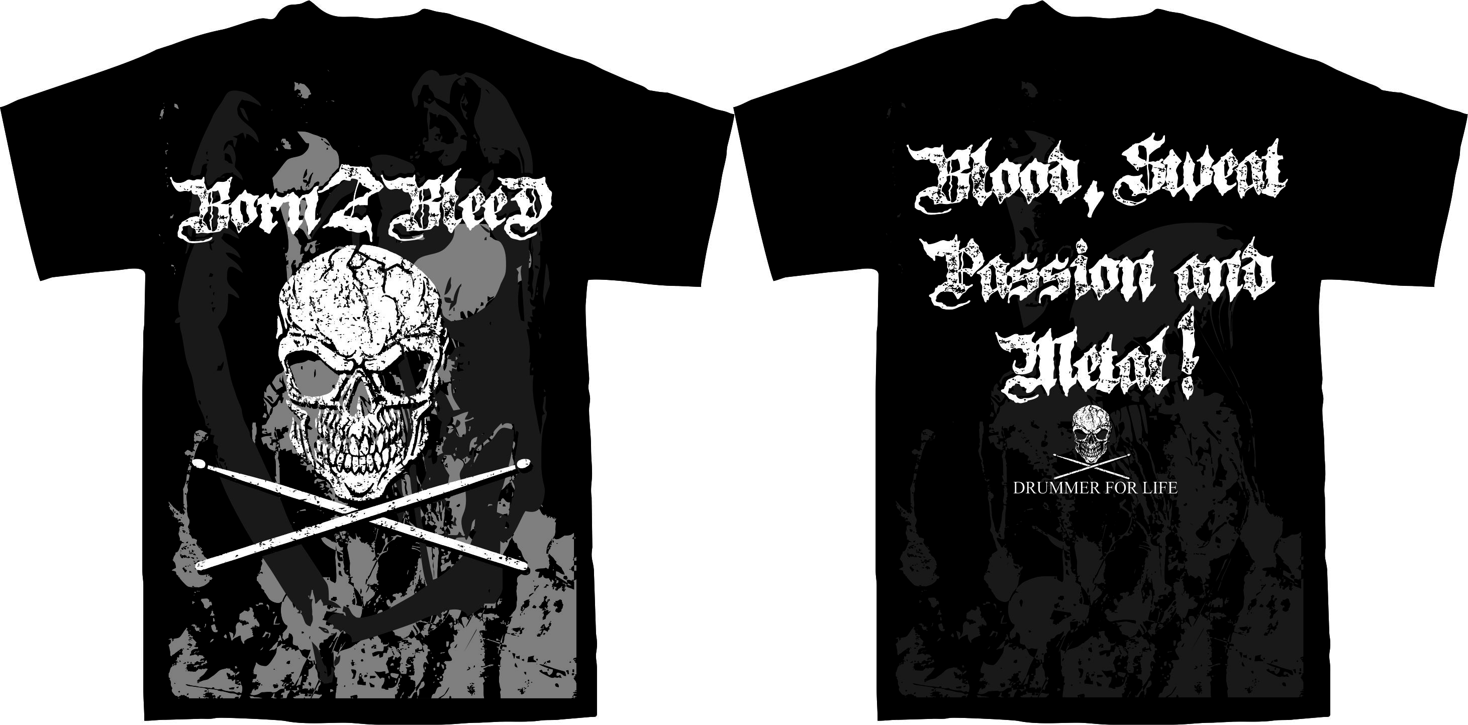 T-Shirt-Design von dery88 für BORN 2 BLEED | Design #29125248