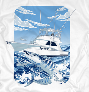 Sportfishing Boat T-shirt MUST HAVE ACCURATE BOAT 