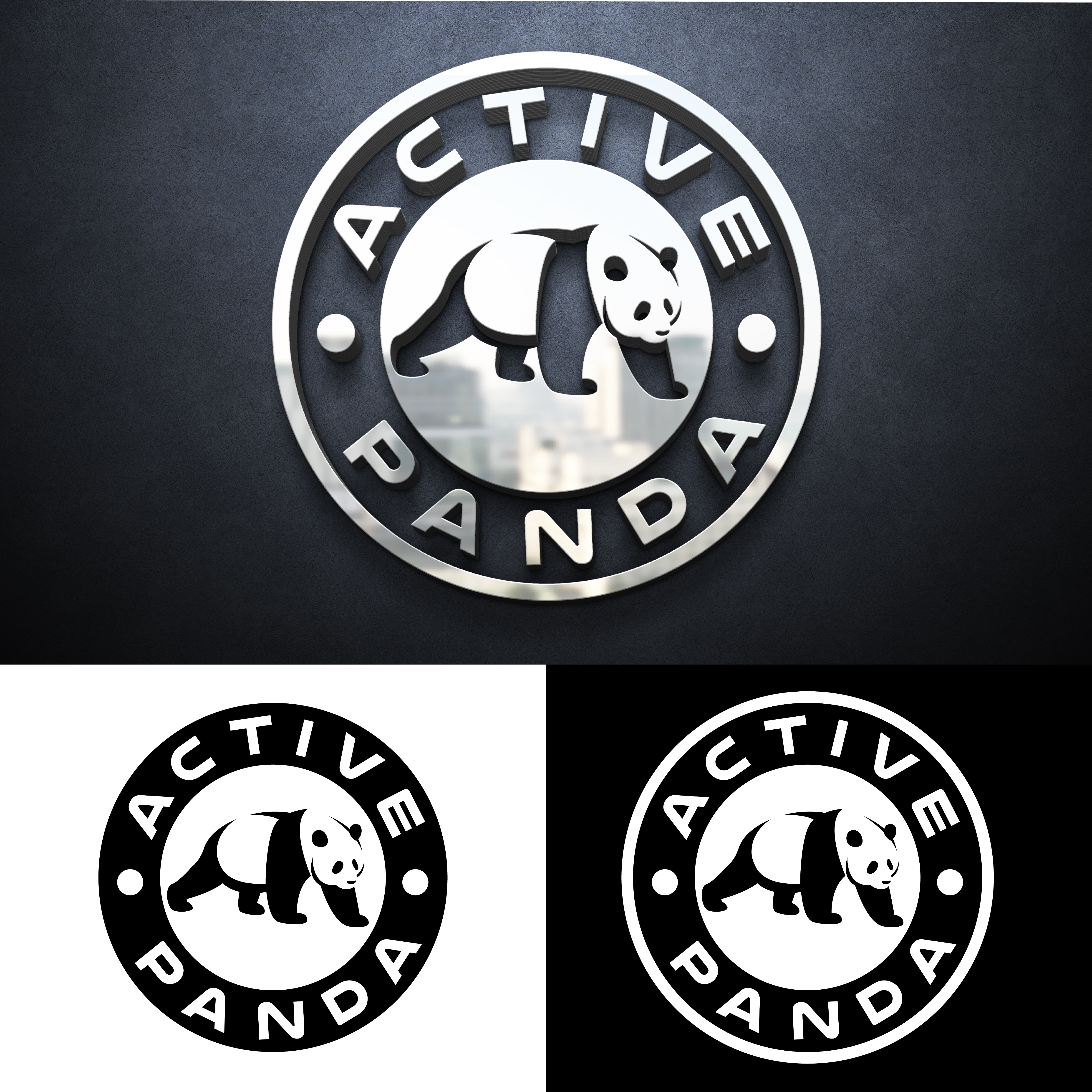 Logo Design by ARTchemist for active panda | Design #29099427
