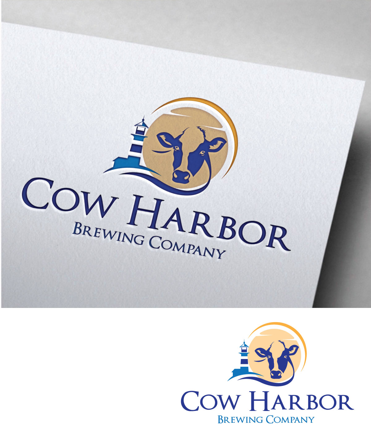Logo Design by Om Namah Shivay for Cow Harbor Brewing | Design #29123763