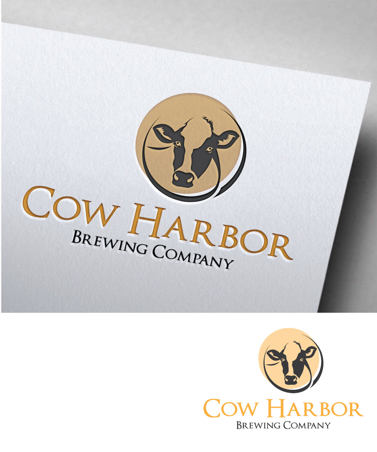 Logo Design by Om Namah Shivay for Cow Harbor Brewing | Design #29123765