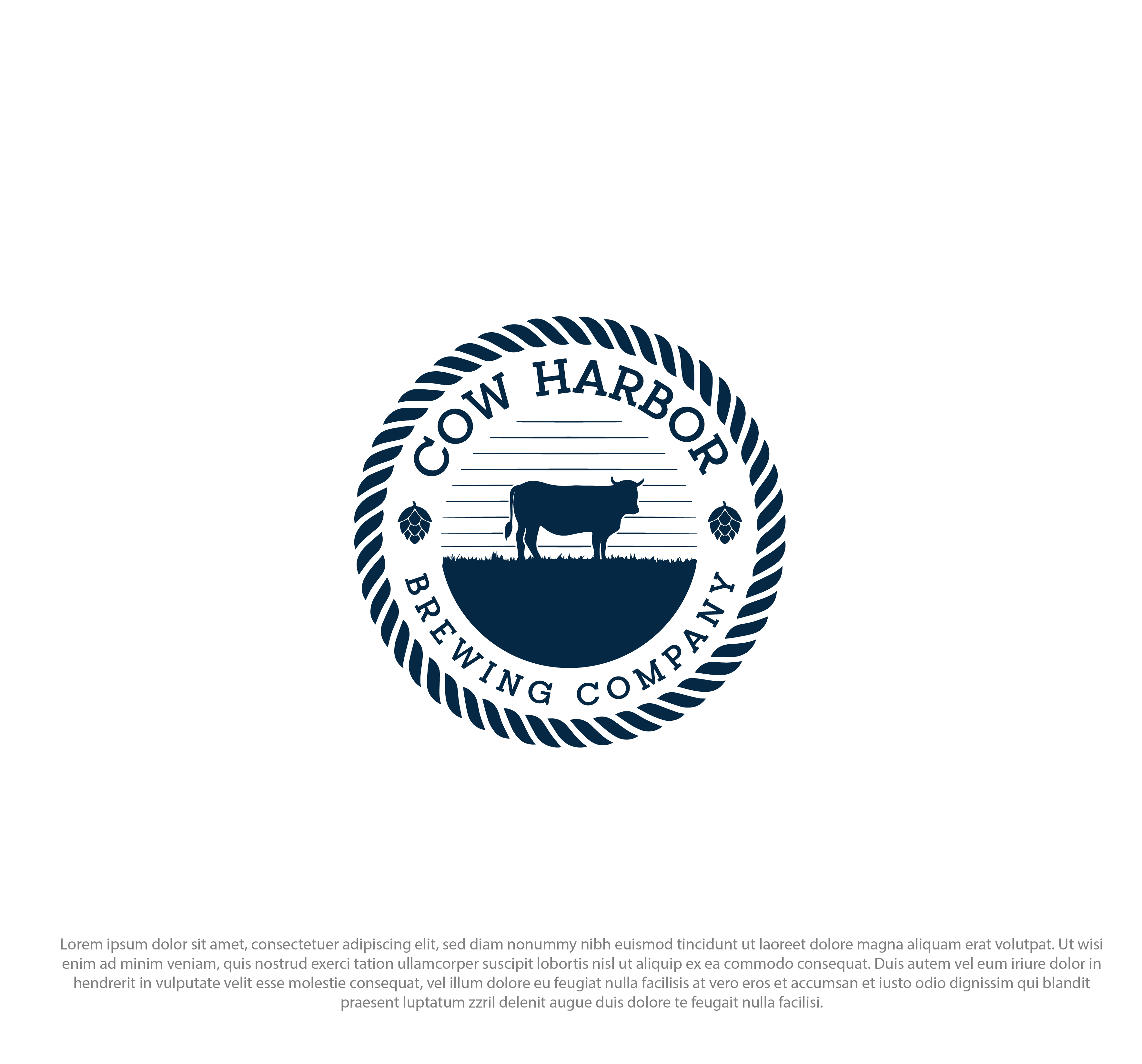 Logo Design by RikoAji for Cow Harbor Brewing | Design #29130284