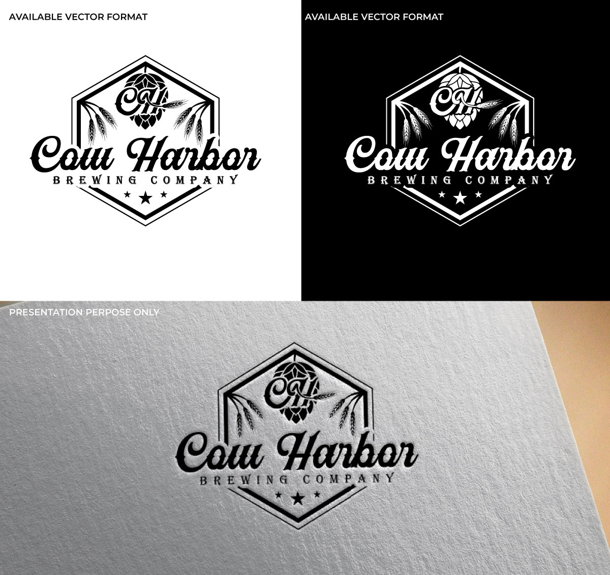 Logo Design by RS_Design for Cow Harbor Brewing | Design #29137613