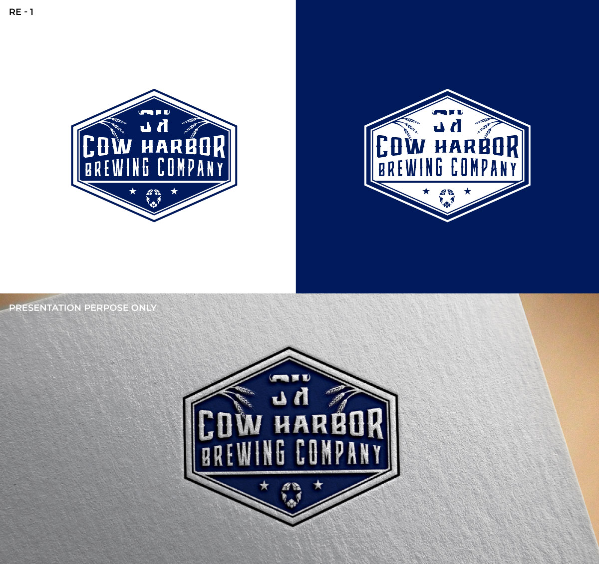 Logo-Design von RS_Design für Cow Harbor Brewing | Design #29146735