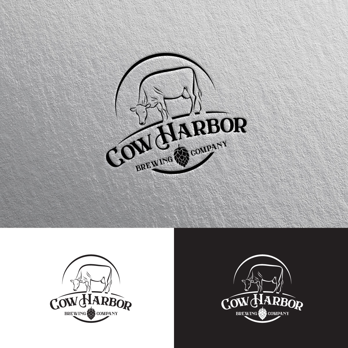 Logo Design by chris Ray for Cow Harbor Brewing | Design #29111603