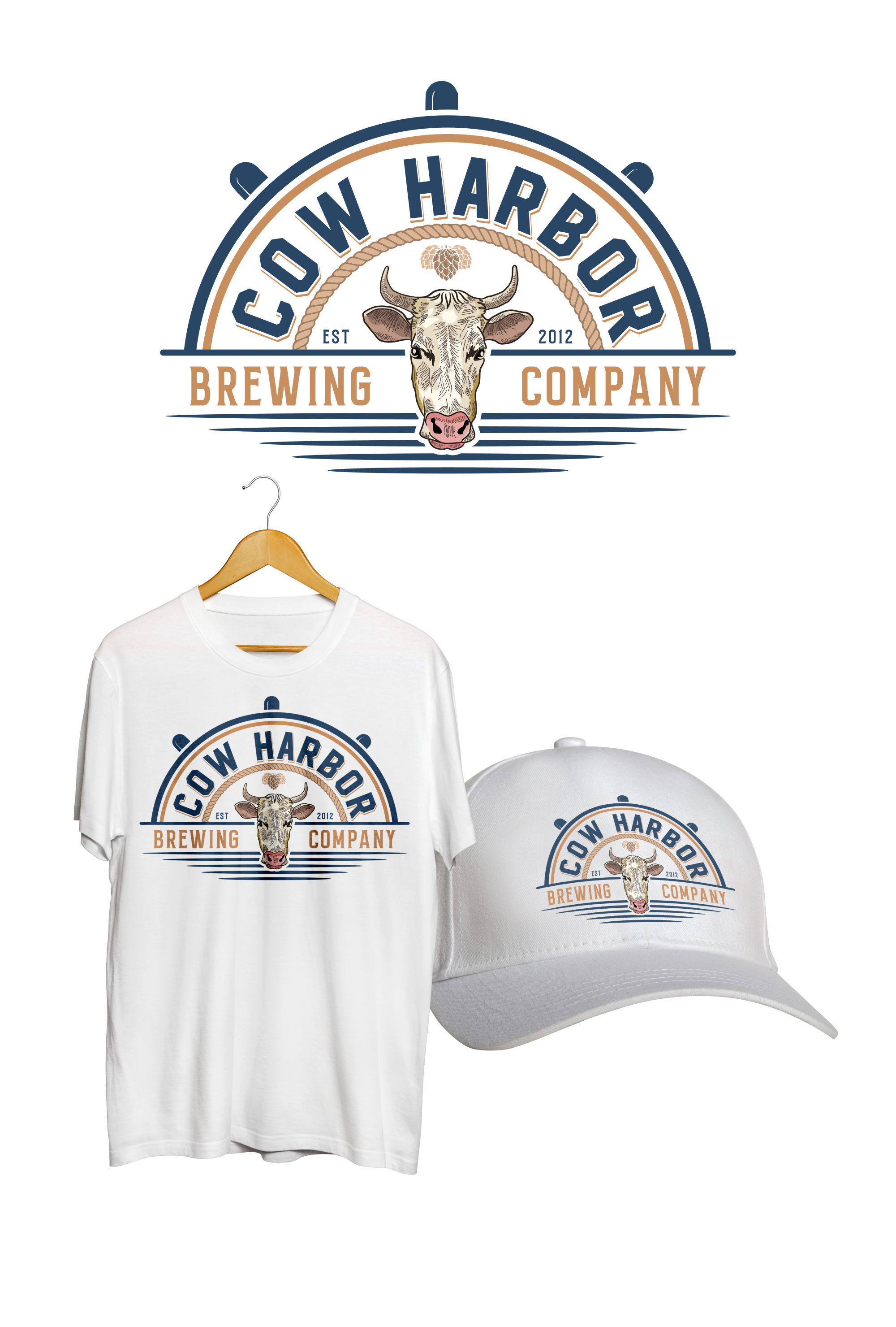 Diseño de Logo por DesigNooox para Cow Harbor Brewing | Diseño #29116027
